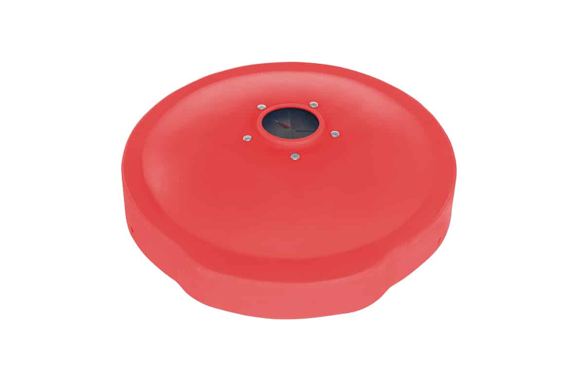 Vestil DC-P-55-CANF-UF-RD Polyethylene Drum Recycling Lid Universal