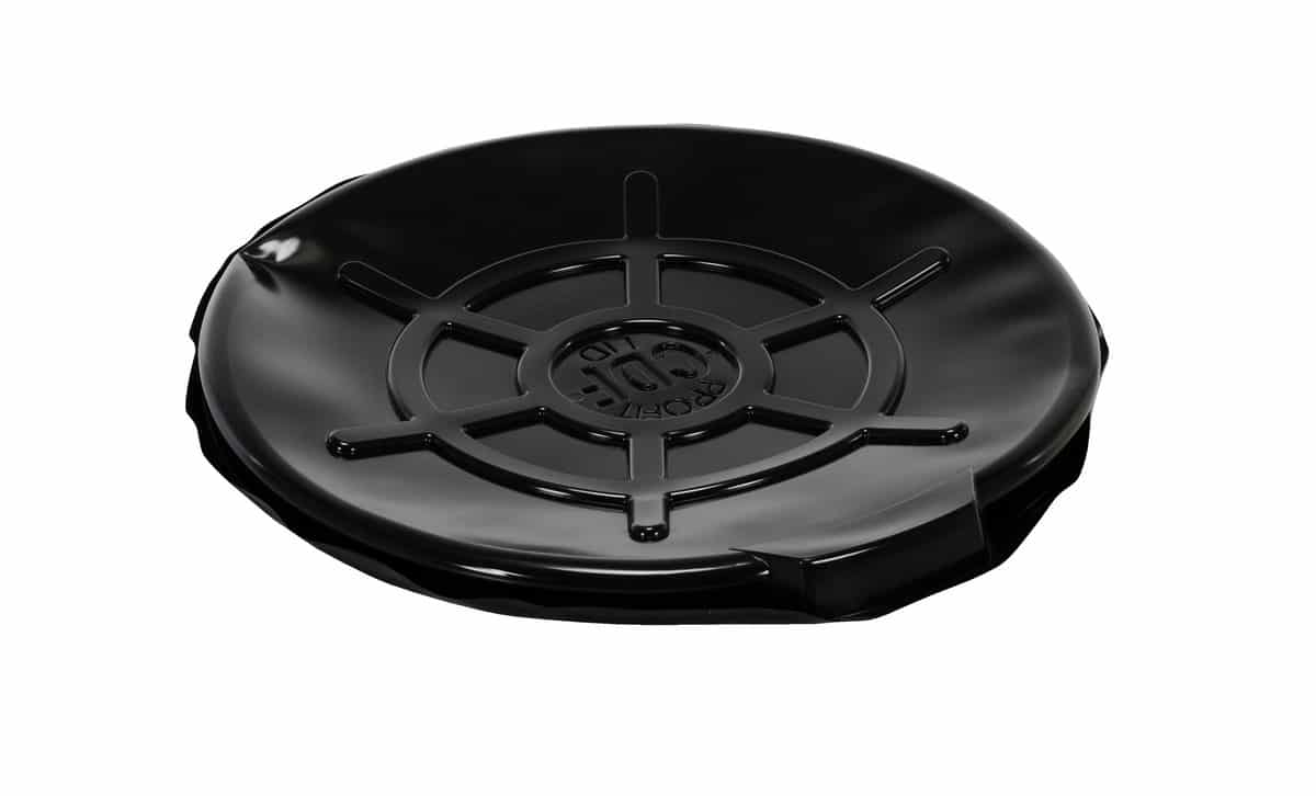 Vestil DC-TPO-B Polyethylene Drum Cover Open Head 1