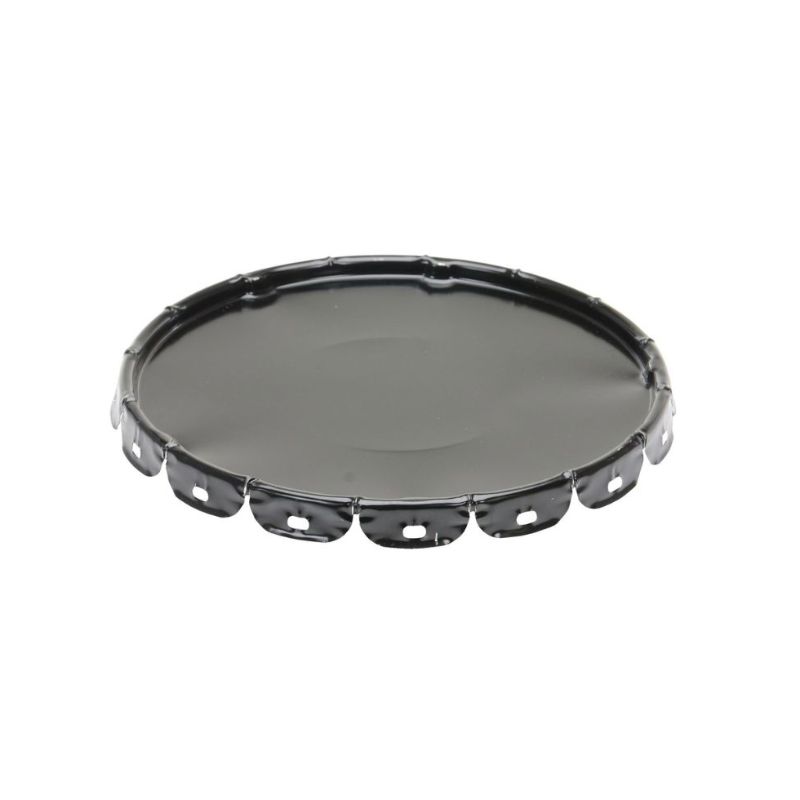 Vestil LID-STL Steel Standard Lid 5 Gallon Black