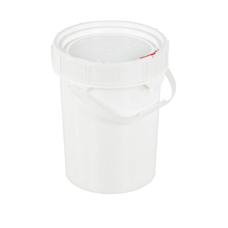 Vestil PAIL-SCR-5-W High Density Polyethylene Screw Top Pail and Lid 5 Gallon