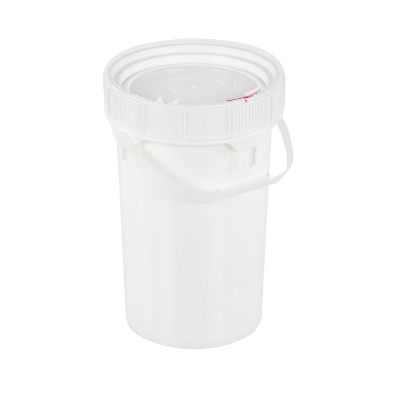 Vestil PAIL-SCR-65-W High Density Polyethylene Screw Top Pail and Lid 6-15 Gallon