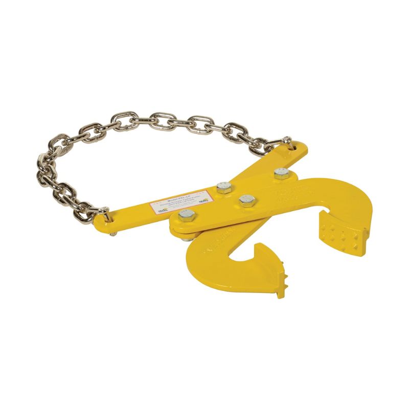 Vestil PAL-LP Steel Low Profile Double Scissor Pallet Puller 2 In. x 16-34 In. x 13-34 In. 5000 Lb. Capacity Yellow