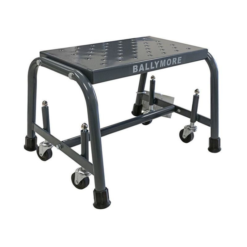 Ballymore 126 1-Step Rolling Ladder with Spring Loaded Casters