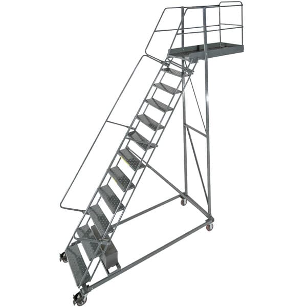Ballymore CL-14-28 14-Step Heavy-Duty Steel Rolling Cantilever Ladder