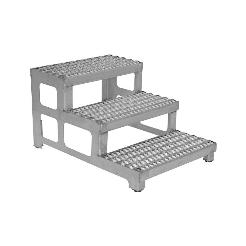 Vestil Asp-24-3-Ss Stainless Steel Adjustable Step Mate Stand Vestil Asp-24-3-Ss Stainless Steel Adjustable Step Mate Stand