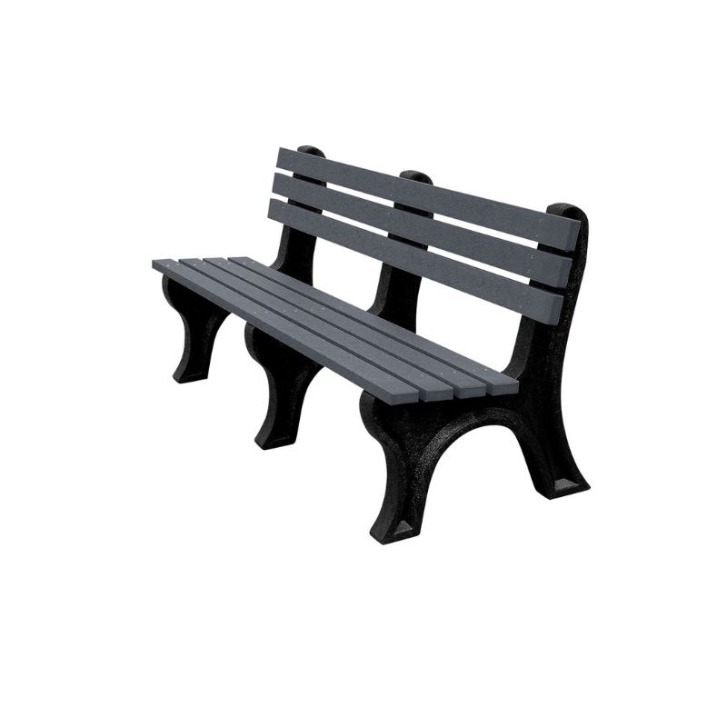 Vestil BEN-PECB-72-BKCH Recycled Plastic Economy Backed Bench