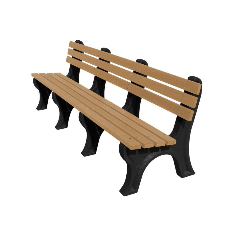 Vestil BEN-PECB-96-BKCD Recycled Plastic Economy Backed Bench