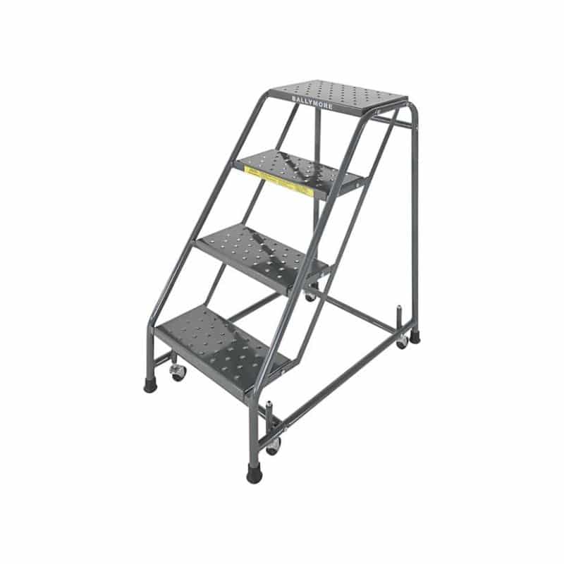 Ballymore 426 4-Step Rolling Ladder with Spring Loaded Casters