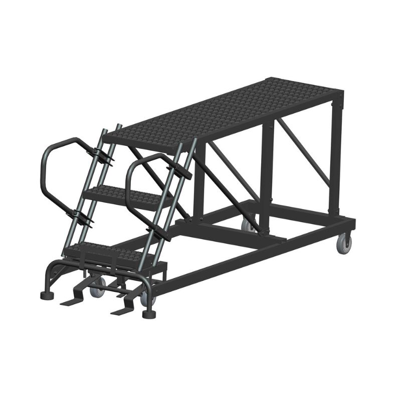 Ballymore Snr3-2460 3-Step Heavy-Duty Steel Mobile Work Platform Ballymore Snr3-2460 3-Step Heavy-Duty Steel Mobile Work Platform