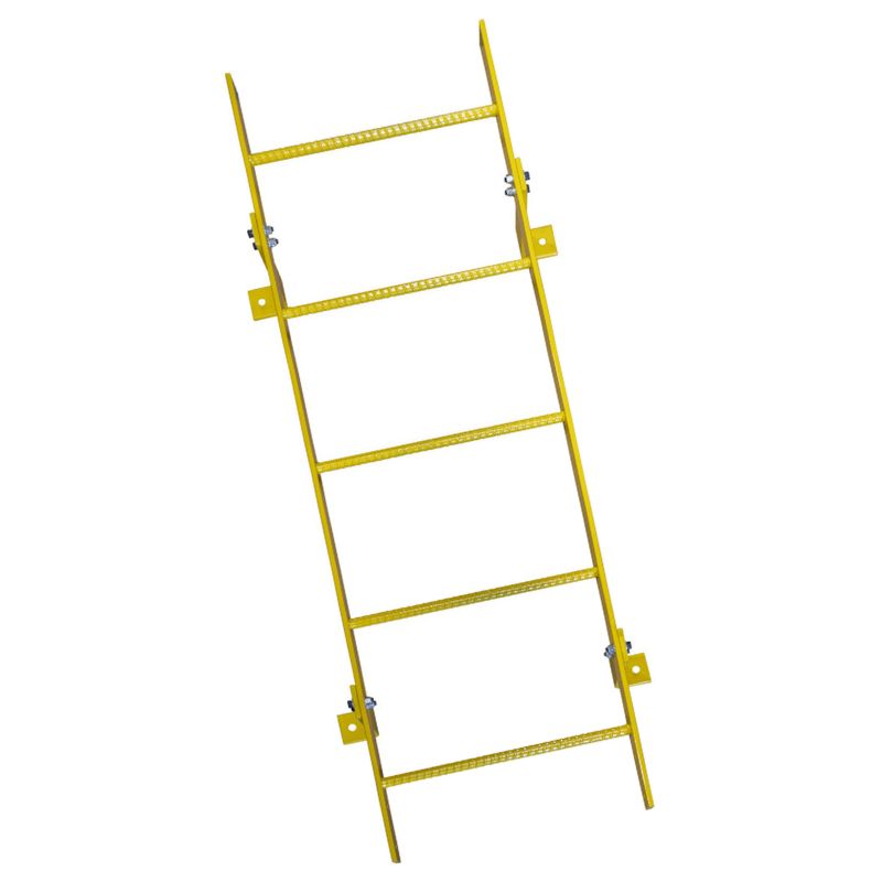 Ballymore WLFS0111-Y 11-Rung Yellow Steel Fixed Safety Ladder