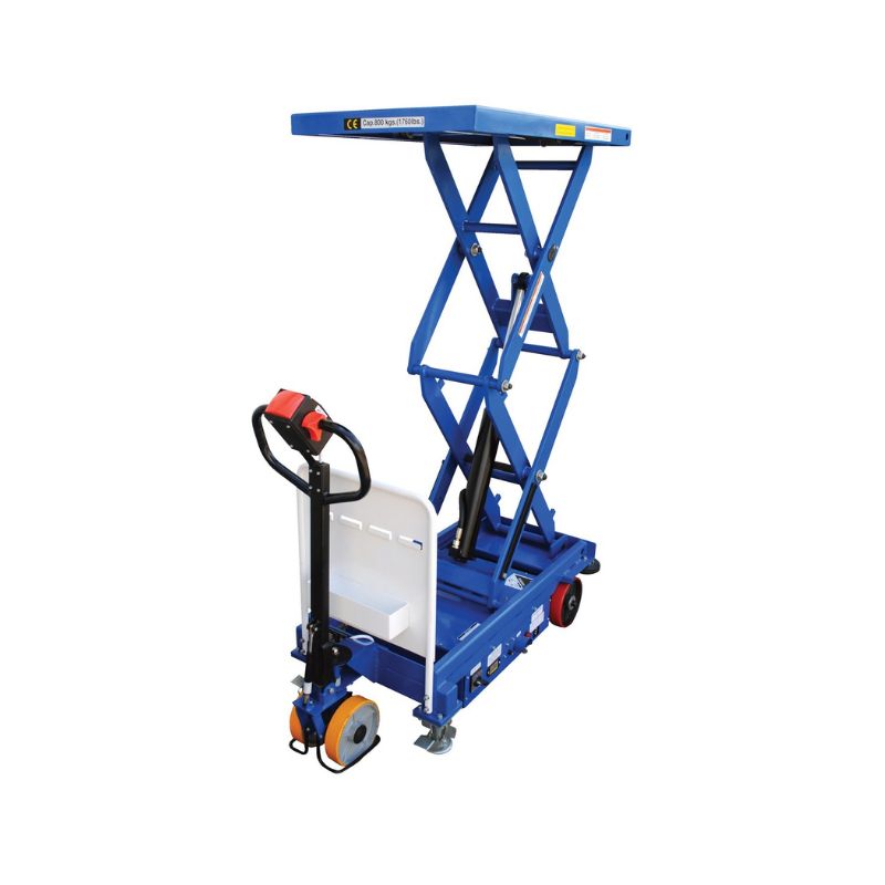 Vestil Cart-1000D-Dc-Ctd Steel Double Powered Drive And Powered Lift Hydraulic Double Scissor Cart Vestil Cart-1000D-Dc-Ctd Steel Double Powered Drive And Powered Lift Hydraulic Double Scissor Cart