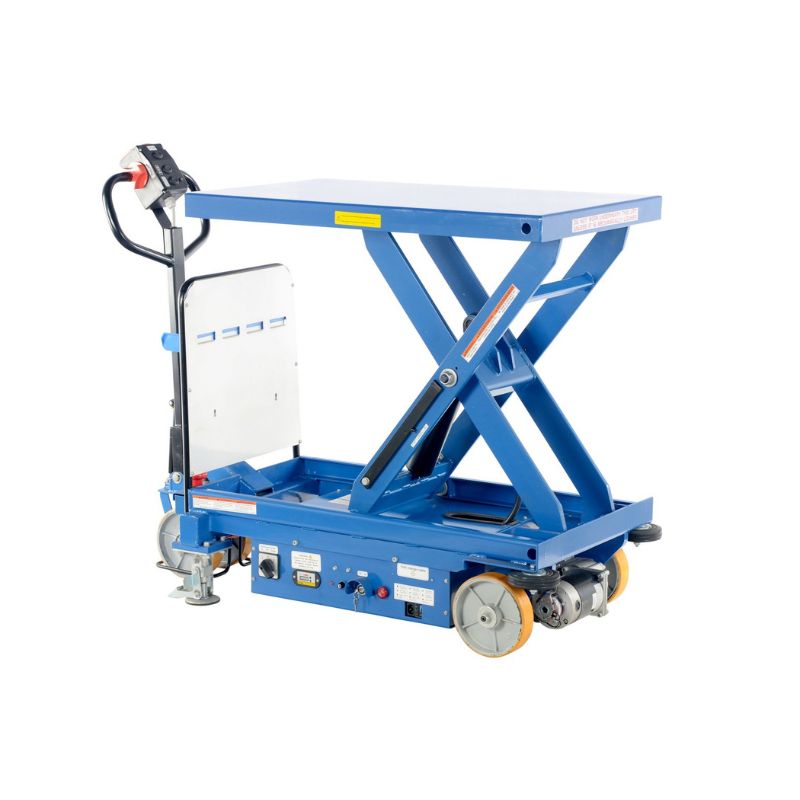 Vestil Cart-1500-Dc-Ctd Steel Powered Drive And Lift Hydraulic Scissor Cart Vestil Cart-1500-Dc-Ctd Steel Powered Drive And Lift Hydraulic Scissor Cart