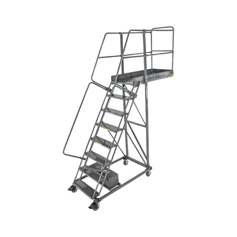 Ballymore CL-6-14 6-Step Heavy-Duty Steel Rolling Cantilever Ladder