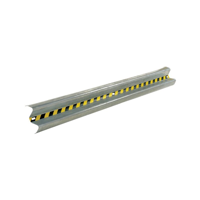 Vestil GR-H2R-BO-12-HDG Galvanized Steel Straight Guard Rail