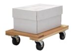 Vestil HDOF-1624-12-NM Hardwood Open Deck Dolly with Non Marking Casters - Image 4