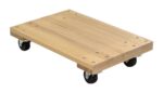 Vestil HDOS-1624-9 Hardwood Solid Deck Dolly - Image 5