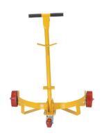 Vestil LO-DC-PU Steel Low Profile Drum Dolly with Poly On Steel Casters - Image 4