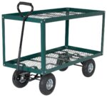 Vestil LSC-2448-SC Steel Landscape Cart with Two Shelf - Image 3