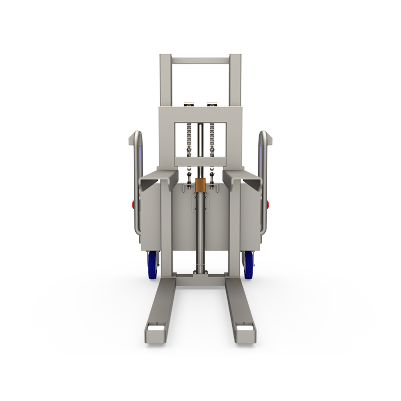 Premier Handling Stainless Steel Pallet Lifter & Stacker Front