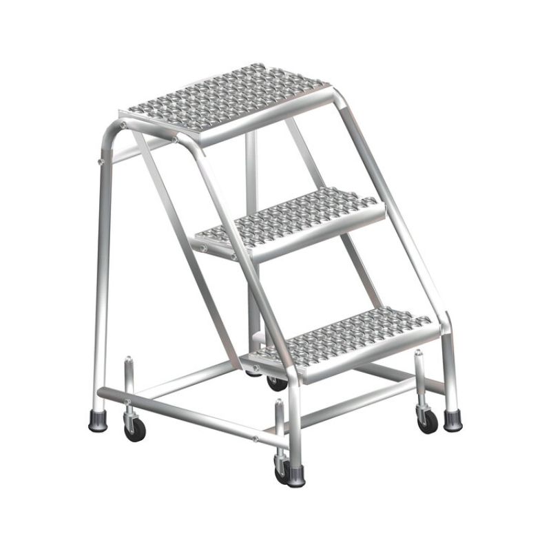 Ballymore SS3N 3-Step Stainless Steel Rolling Step Stool
