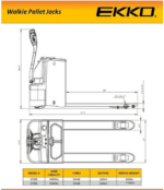 EKKO EP20E Walkie Pallet Jack