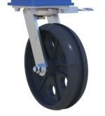 Vestil AHS-4-20-12-VG Steel Adjustable Height Gantry Crane with V-Groove Cast Iron Casters 1