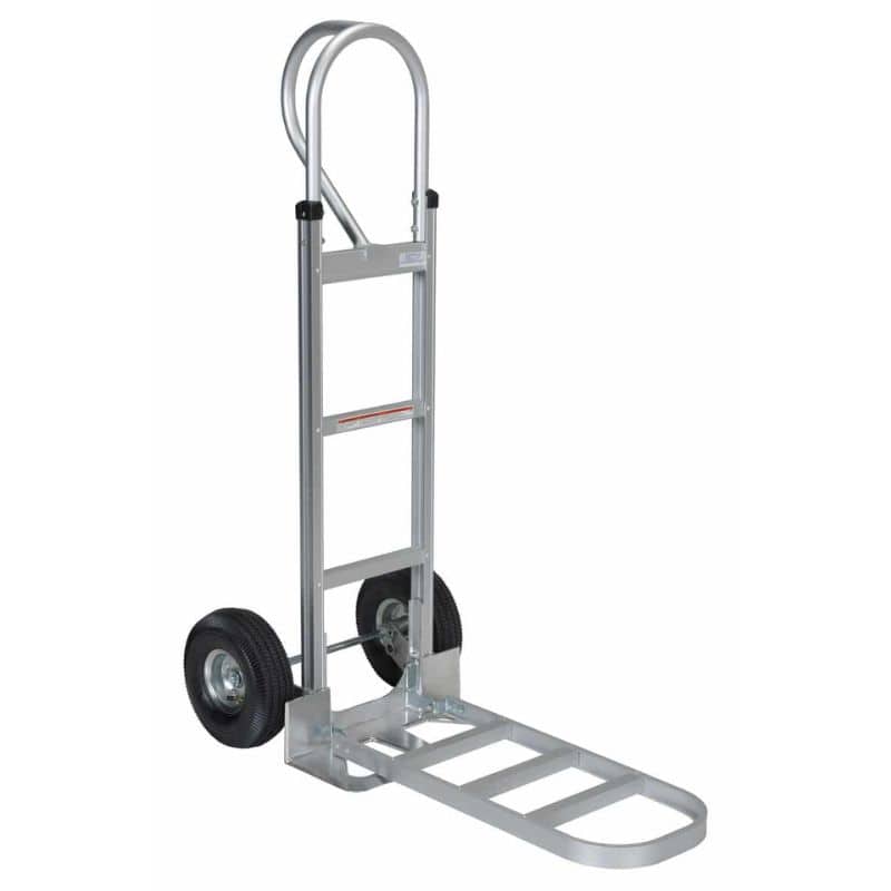 Vestil APHT-500A Aluminum P Handle Truck with Pneumatic Wheels