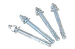 Vestil AS-124-4PK Steel Concrete Sleeve Anchor Bolts