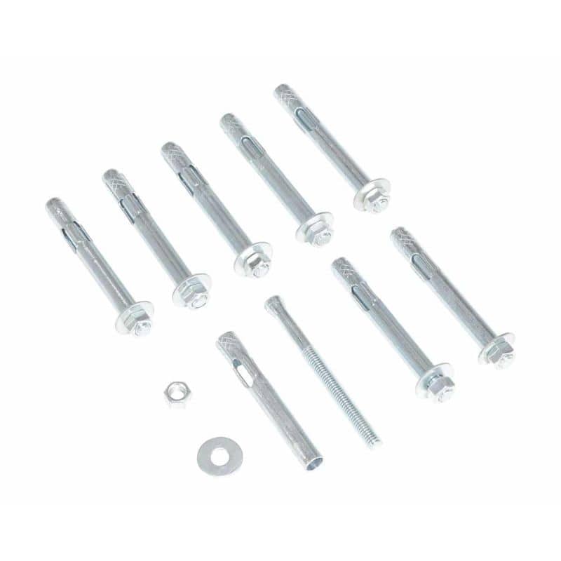 Vestil AS-124-8PK Steel Concrete Sleeve Anchor Bolts