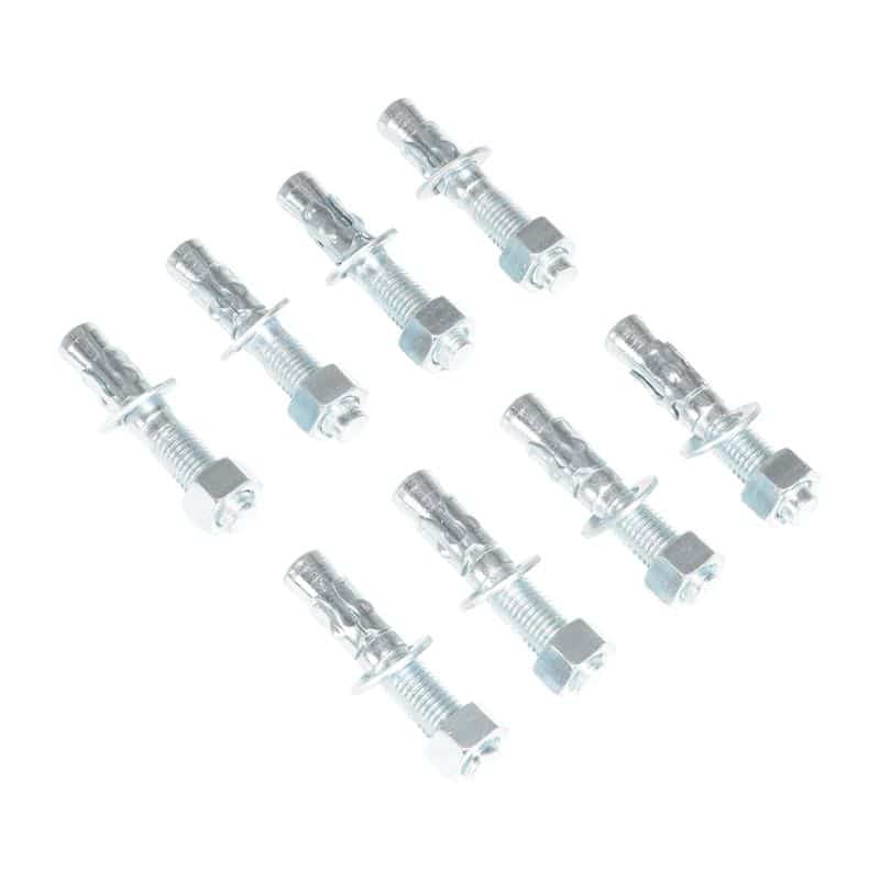 Vestil AS-344-8PK Steel Concrete Sleeve Anchor Bolts