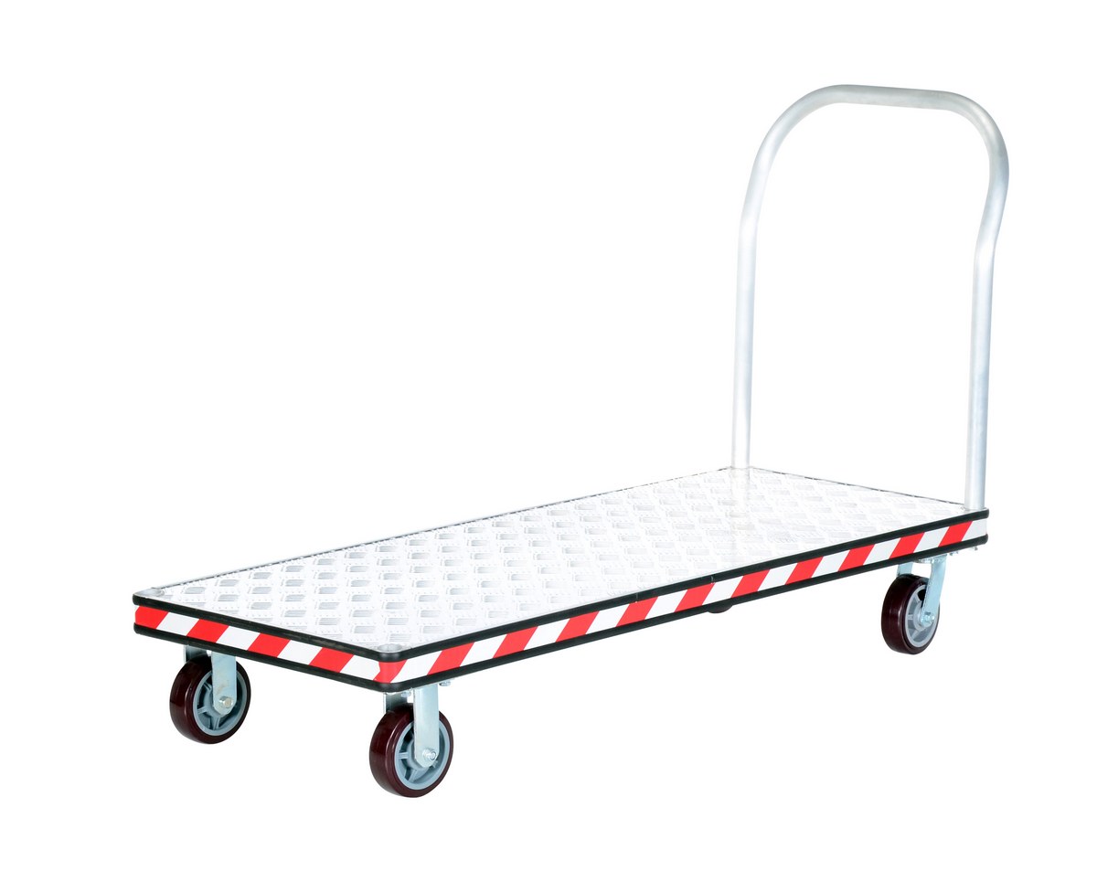 Vestil ATP-C-2460 Aluminum Heavy Duty Tread Plate Platform Truck 1