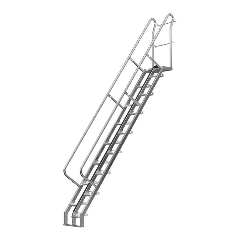 Vestil ATS-10-56-HDG Galvanized Alternate Tread Stair