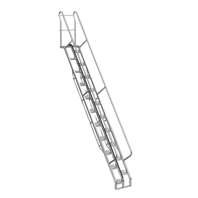 Vestil ATS-13-56-HDG Galvanized Alternate Tread Stair