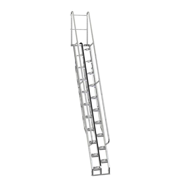 Vestil ATS-13-68-HDG Galvanized Alternate Tread Stair