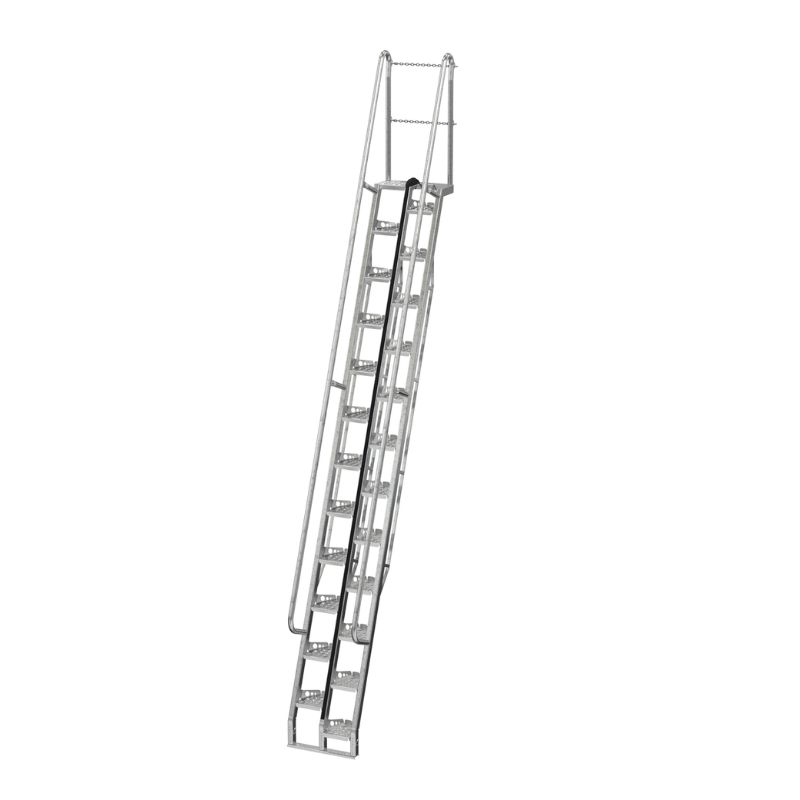 Vestil ATS-14-68-HDG Galvanized Alternate Tread Stair