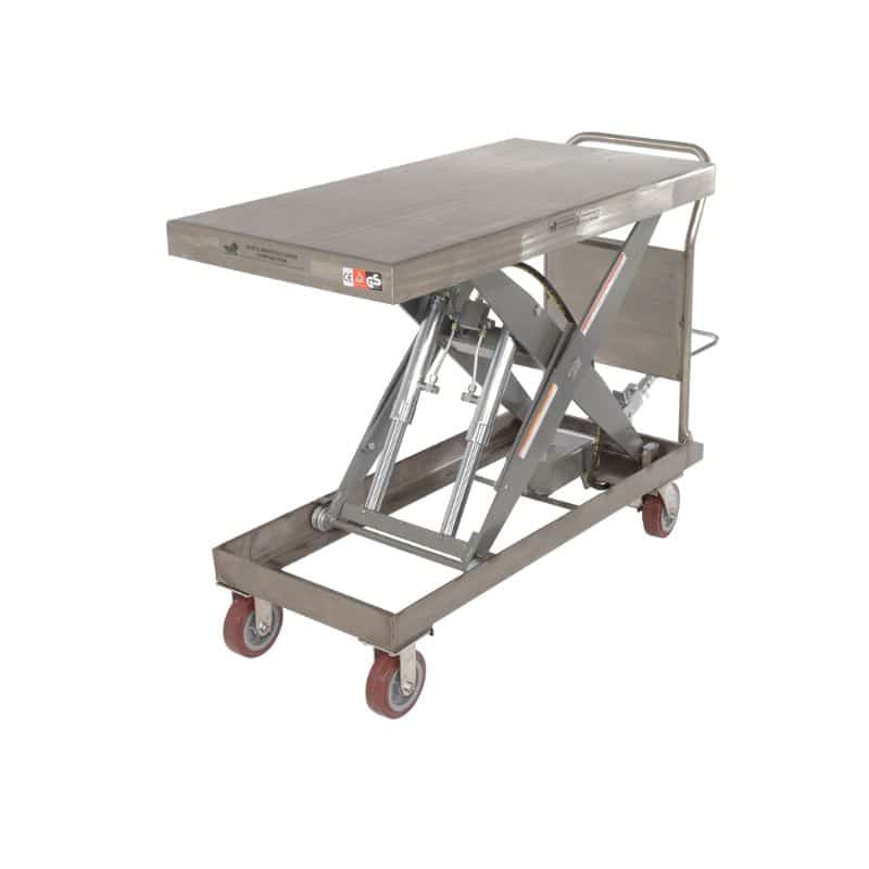 Vestil Cart-2000-Pss Partially Stainless Steel Hydraulic Elevating Cart Vestil Cart-2000-Pss Partially Stainless Steel Hydraulic Elevating Cart