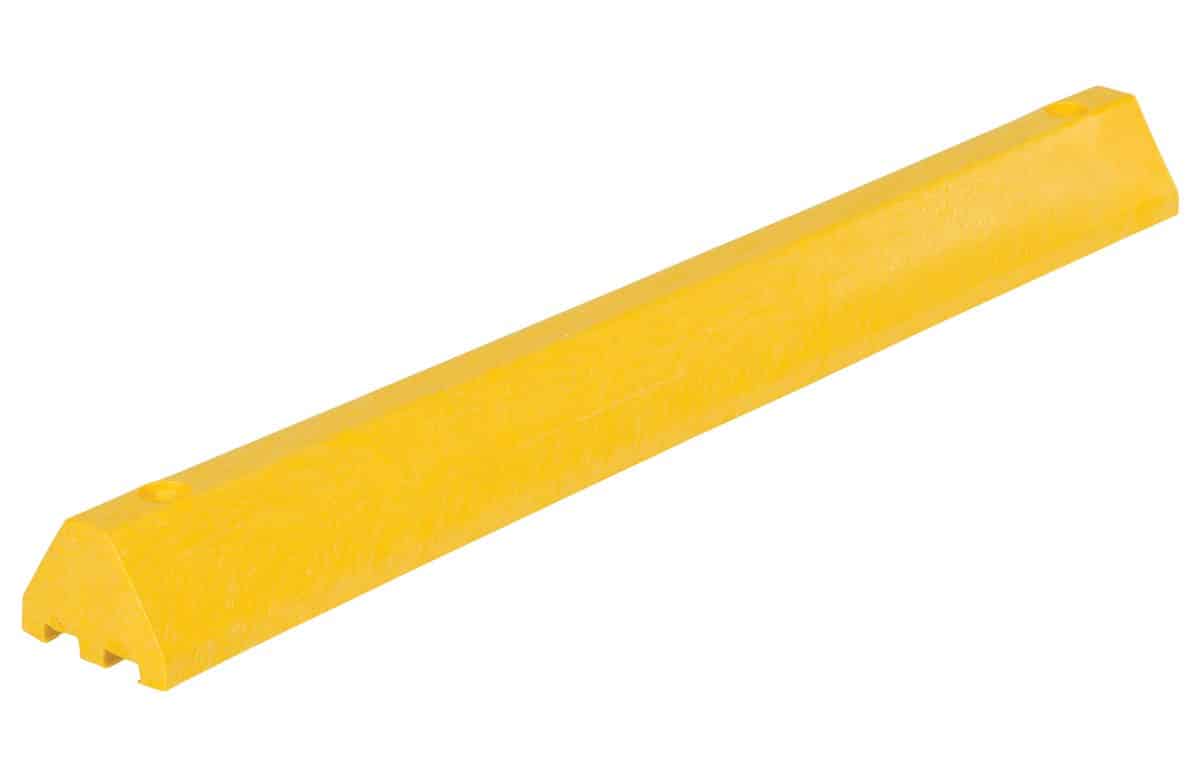 Vestil CS-S48-Y Recycled Plastic Car Stop 1