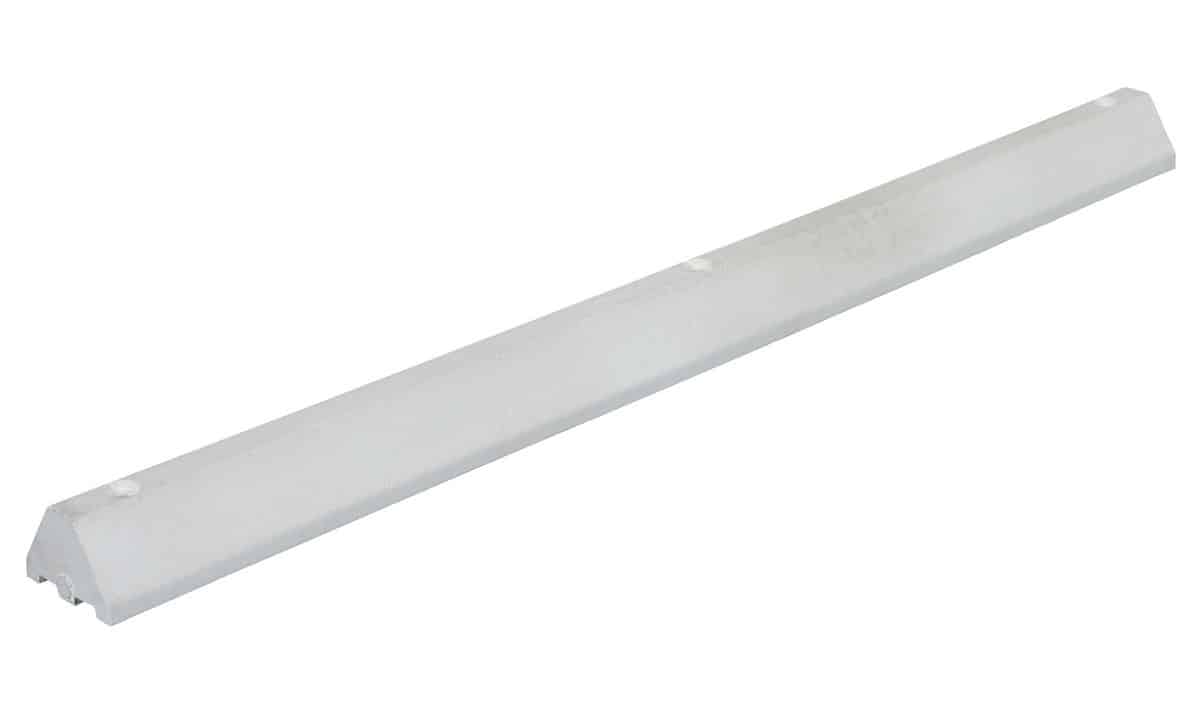 Vestil CS-S72-W Recycled Plastic Car Stop 1