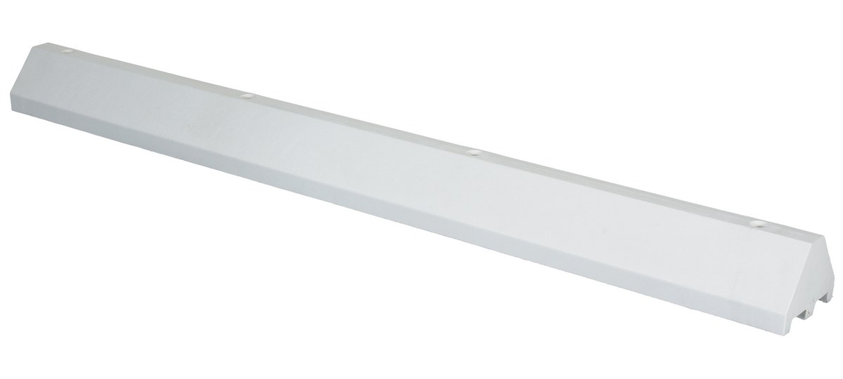 Vestil CS-TB96-W Recycled Plastic Truck Stop 1