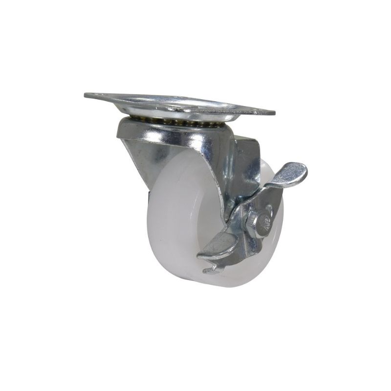 Vestil CST-B23-2X1PP-SWB Polypropylene Swivel With Brake Caster