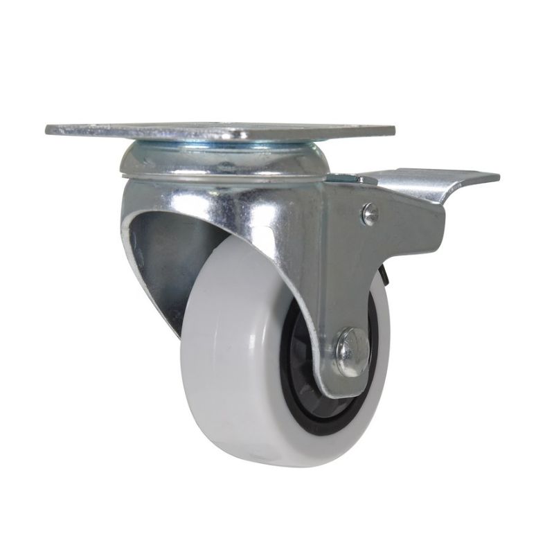 Vestil CST-B28-3X1PP-SWTB Polypropylene Swivel With Total Brake Caster