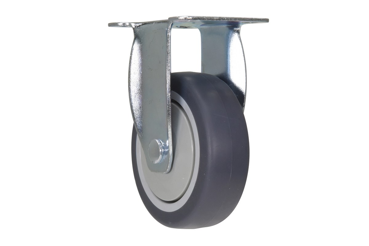 Vestil CST-B28-4X1TPR-R Thermoplastic Rubber Rigid Caster 1