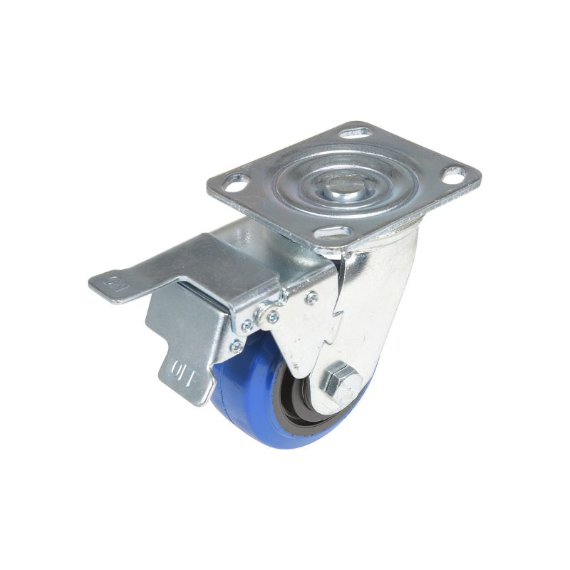 Vestil CST-BB-4X2ER-SWTB Elastic Rubber Swivel With Total Brake Caster