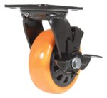 Vestil CST-BN-5X2PUP-SWB Polyurethane Swivel With Brake Caster