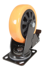 Vestil CST-BN-6X2PUP-SWTB Polyurethane Swivel With Total Brake Caster 3