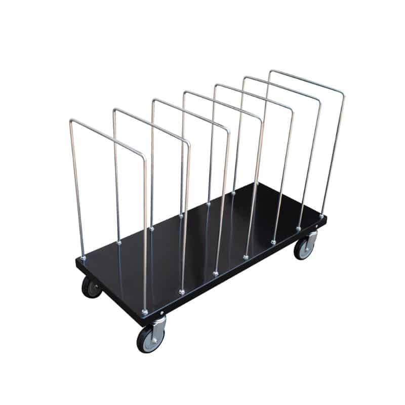 Vestil CTPT-1844-CK Steel Portable Carton Cart with Dividers