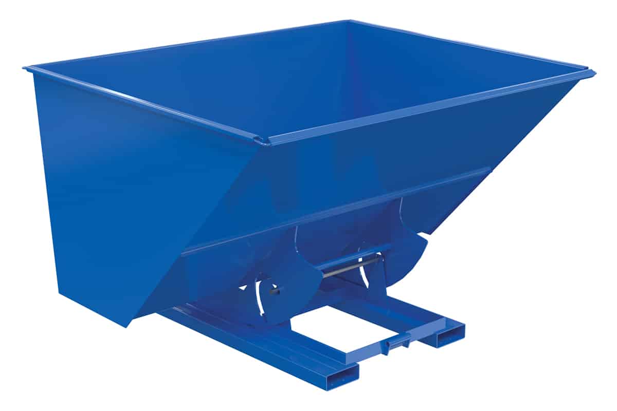 Vestil D-300-HD-NB Steel Heavy Duty No Bump & Dump Hopper