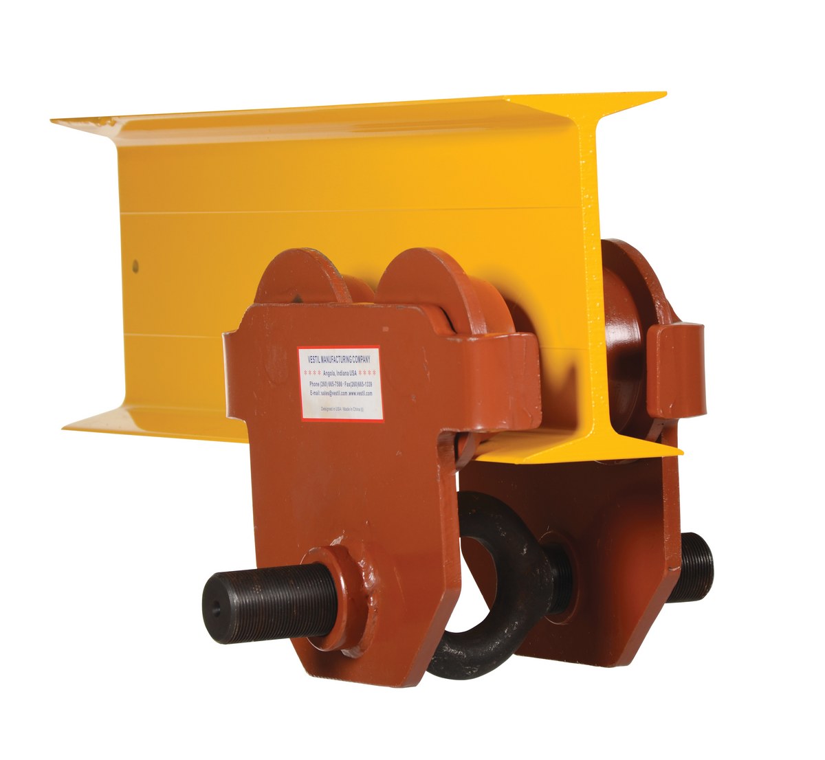 Vestil E-MT-6 Steel Push Eye Manual Trolley 5