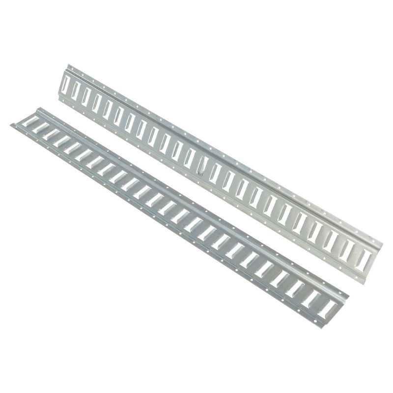 Vestil E-TRK-4-ZN-2PK Steel Zinc Plated E-Track