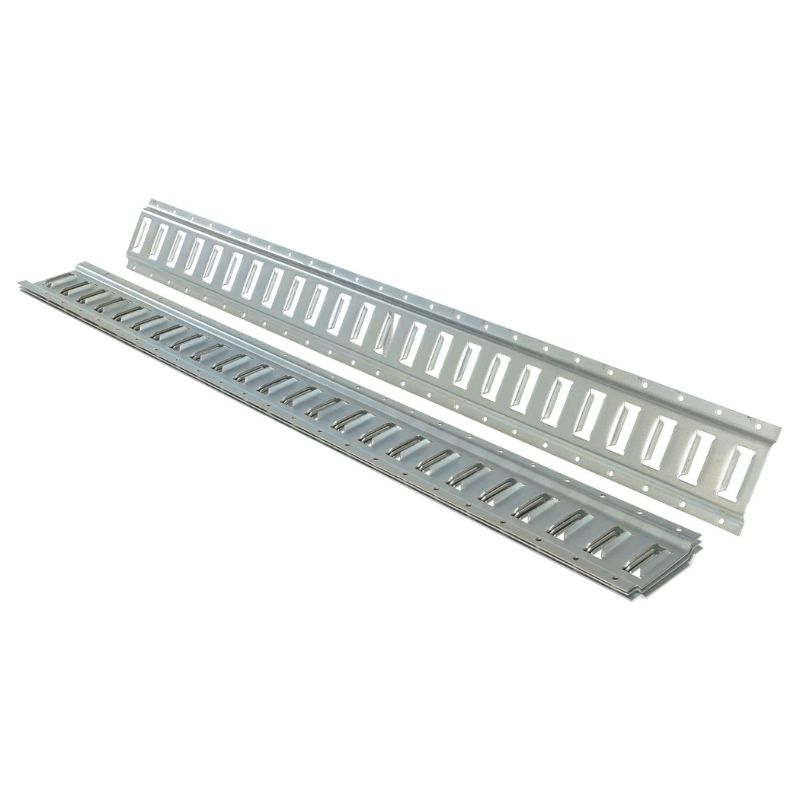 Vestil E-TRK-4-ZN-4PK Steel Zinc Plated E-Track